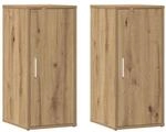 vidaXL Schuhschr&auml;nke 2 Stk Artisan-Eiche 32x35x70 cm Holzwerkstoff 856707