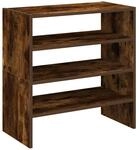 vidaXL Schuhregale 2 Stk Stapelbar R&auml;uchereiche 60x30x30,5 cm 858866