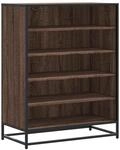 vidaXL Schuhschrank Eichen-Optik 75x38x97,5 cm Holzwerkstoff Metall 3300874