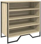 vidaXL Schuhregal Sonoma-Eiche 80x38x78 cm Holzwerkstoff 848650