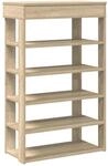 vidaXL Schuhregal Sonoma-Eiche 60x30x98 cm Holzwerkstoff 859925