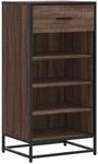 vidaXL Schuhregal Braun Eichen-Optik 48x38x97,5 cm Holzwerkstoff 849213