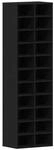 vidaXL Schuhschrank Schwarz Eichen-Optik 54x34x183 cm Holzwerkstoff 859378
