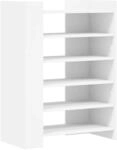 vidaXL Schuhschrank Wei&szlig; 74,5x37,5x100 cm Holzwerkstoff 848430