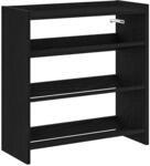 vidaXL Schuhregal Schwarz 60x25x62 cm Holzwerkstoff 859888
