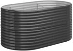 vidaXL Hochbeet Pulverbeschichteter Stahl 152x80x68 cm Anthrazit 1094631