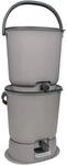 Skaza Biom&uuml;lleimer Bokashi Essential 2er Set Hellgrau