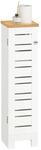 SoBuy Freistehend Toilettenrollenhalter Badezimmer MDF Wei&szlig; BZR85-W