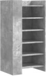 vidaXL Schuhschrank Betongrau 52x37,5x100 cm Holzwerkstoff 848447