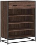 vidaXL Schuhschrank Eichen-Optik 75x38x97,5 cm Holzwerkstoff Metall 3300879