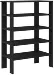 vidaXL Schuhregal Schwarz 61x32x87,5 cm Holzwerkstoff 859852
