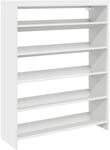 vidaXL Schuhregal Wei&szlig; 80x25x100 cm Holzwerkstoff 859896