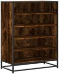vidaXL Schuhschrank R&auml;uchereiche 75x38x97,5 cm Holzwerkstoff Metall 3300872