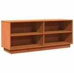 vidaXL Schuhschrank Wachsbraun 110x34x45 cm Massivholz Kiefer 847123