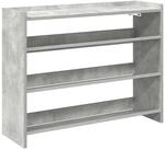 vidaXL Schuhregal Betongrau 80x25x62 cm Holzwerkstoff 859917