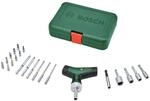 Bosch Bit-Ratschenschraubendreher-Set T-Griff 22-tlg.