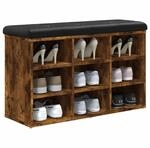 vidaXL Schuhbank R&auml;uchereiche 82x32x50 cm Holzwerkstoff