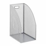 Relaxdays Stehsammler Stahl Silber Mit Steckfach 32 cm x 16 cm x 24,5 cm 0,5 kg