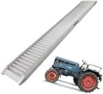 TRUTZHOLM 1 x Auffahrrampe 200 cm Traglast 1000 kg Alu Grau Geb&ouml;rdelt