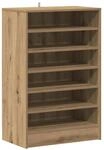 vidaXL Schuhschrank Artisan-Eiche 60x35x92 cm Holzwerkstoff 856703