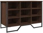 vidaXL Schuhregal Braun Eichen-Optik 90x38x61,5 cm Holzwerkstoff 848648
