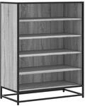 vidaXL Schuhschrank Grau Sonoma 75x38x97,5 cm Holzwerkstoff Metall 3300873