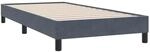 vidaXL Bettgestell Ohne Matratze Dunkelgrau 100x220 cm Samt 4101392
