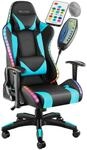 Tectake Gamingstuhl Tartaros Ergonomische Form Mit Verstellbarer R&uuml;ckenlehne Mit