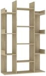 vidaXL B&uuml;cherregal Sonoma-Eiche 86x25,5x140 cm Holzwerkstoff