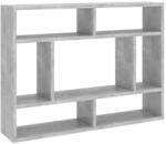 vidaXL Wandregal Betongrau 75x16x55 cm Holzwerkstoff 803006