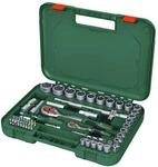 Bosch Werkzeugkoffer mit 57-teiligem Ratschenschl&uuml;ssel-Set