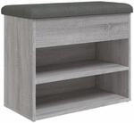 vidaXL Schuhbank Grau Sonoma 62x32x50 cm Holzwerkstoff