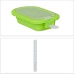 Relaxdays Eisformen 4er Set Silikon Bunt mit Deckel 2,5 cm x 6,5 cm x 14 cm