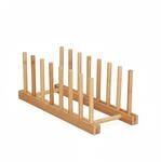 Relaxdays Abtropfgestell Bambus Natur Feuchtigkeitsresistent 12 cm x 34 cm x 12,5 cm