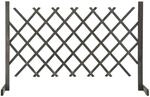 vidaXL Garten-Rankzaun Grau 120x90 cm Massivholz Tanne 314825