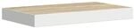 vidaXL Schweberegal Eichen-Optik und Wei&szlig; 50x23x3,8 cm MDF 326573