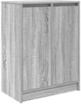 vidaXL Schuhschrank Grau Sonoma 57x34x76 cm Holzwerkstoff 861873