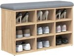 vidaXL Schuhbank Sonoma-Eiche 82x32x50 cm Holzwerkstoff