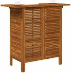 vidaXL Bartisch 110x50x105 cm Massivholz Akazie 44007