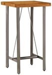 vidaXL Bartisch Massivholz Teak 60 x 60 x 107 cm