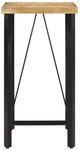 vidaXL Bartisch 55x55x107 cm Massivholz Mango und Eisen