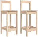 vidaXL Barst&uuml;hle 2 Stk 40x41,5x112 cm Massivholz Kiefer 822142