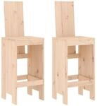 vidaXL Barhocker 2 Stk. 40x42x120 cm Massivholz Kiefer