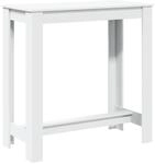 vidaXL Bartisch Wei&szlig; 102x50x103,5 cm Holzwerkstoff 854409