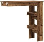vidaXL Wand-Bartisch Altholz-Optik 102x45x103,5 cm Holzwerkstoff 856860