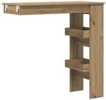 vidaXL Wand-Bartisch Artisan-Eiche 102x45x103,5 cm Holzwerkstoff 856861