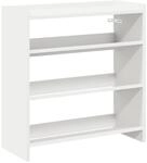 vidaXL Schuhregal Wei&szlig; 60x25x62 cm Holzwerkstoff 859887