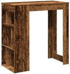 vidaXL Bartisch mit Regal Altholz-Optik 102x50x103,5 cm Holzwerkstoff 854362