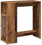 vidaXL Bartisch mit Regal Altholz-Optik 101x40x103,5 cm Holzwerkstoff 854371