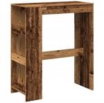 vidaXL Bartisch mit Regal Altholz-Optik 90x40x103,5 cm Holzwerkstoff 854380